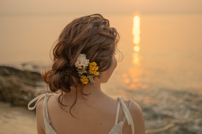 新婦様のヘアスタイル♪
