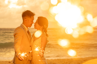 沖縄フォトウェディング！サンセット撮影プラン♪