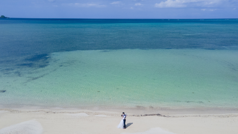 上空から撮影するドローン写真