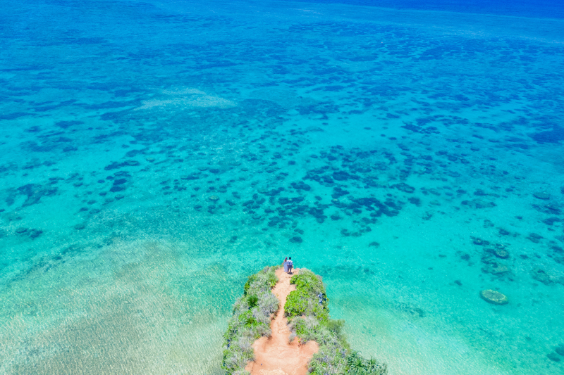 ドローン写真で壮大なロケーションフォト!