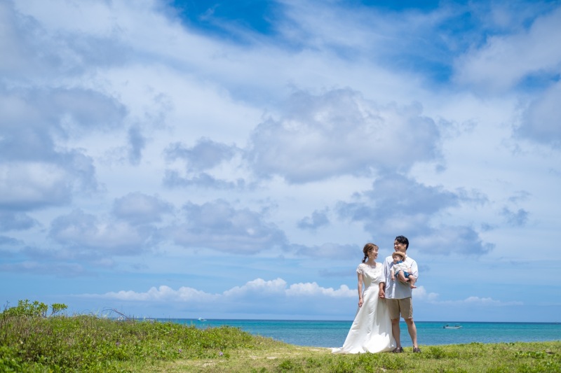 青い海も入れて♪