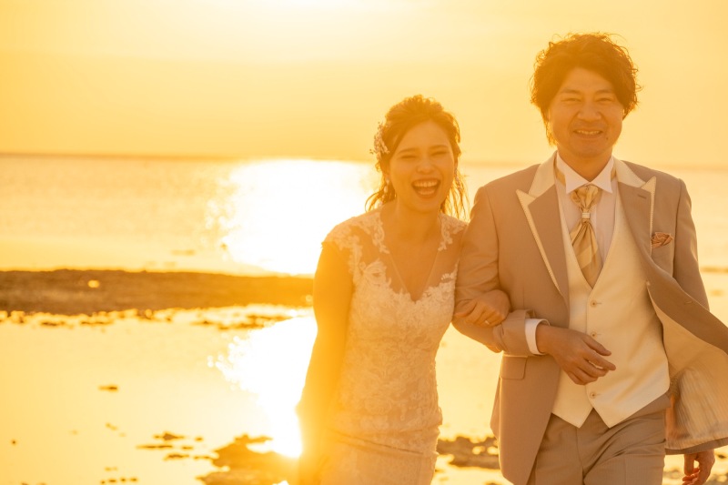 ウェディングフォトM+チャペル&サンセット♪