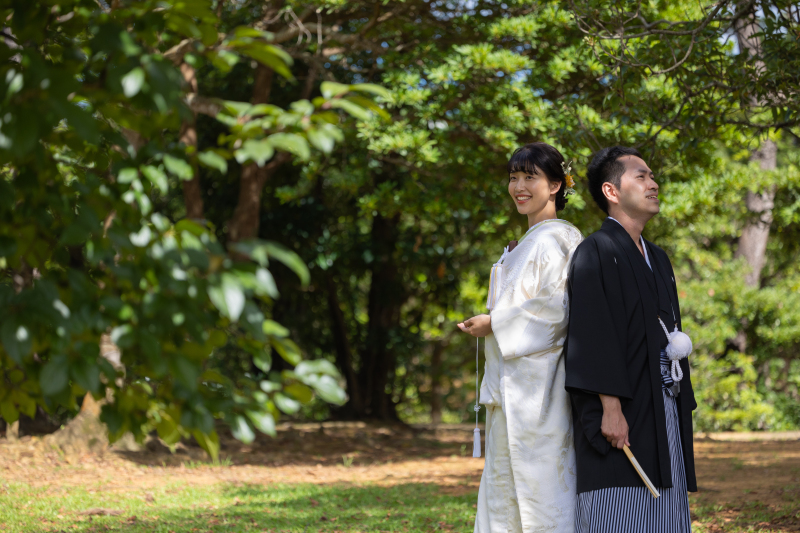 和装でのフォトウエディング