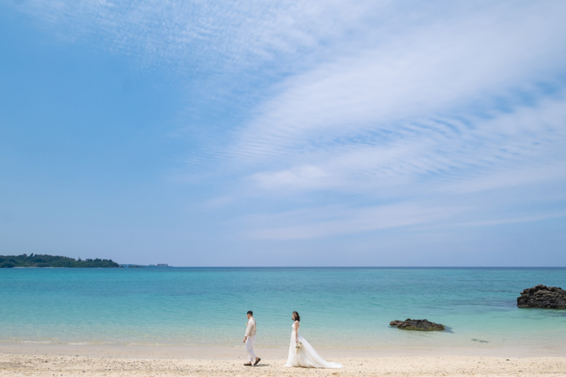 波打ち際のお散歩