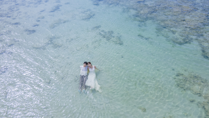 最後は…衣装のままウォーターイン!