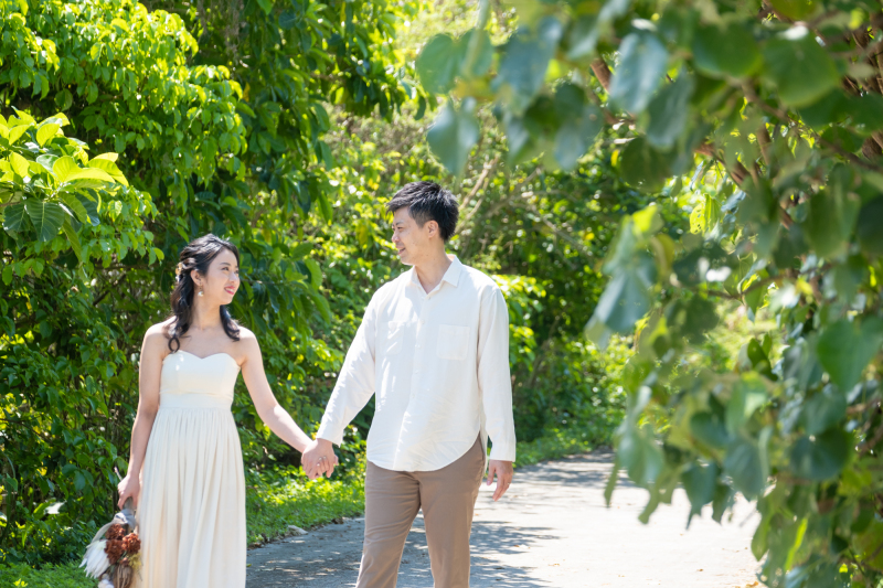 ビーチへ向かう道中も撮影します♪