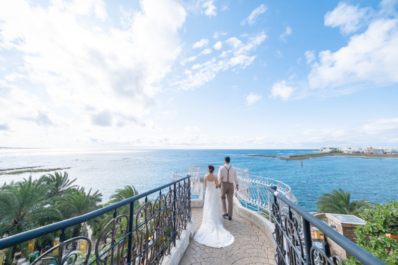 撮影４箇所(ビーチ×東南植物楽園×アメリカンビレッジ×座喜味城跡)♪