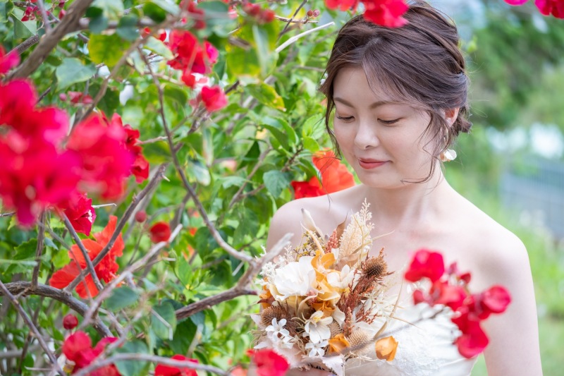 ハイビスカスと新婦様