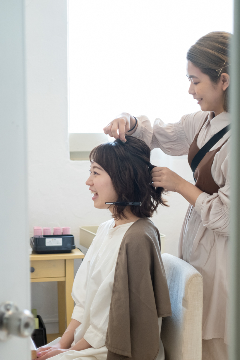 8時ヘアメイクスタート♪