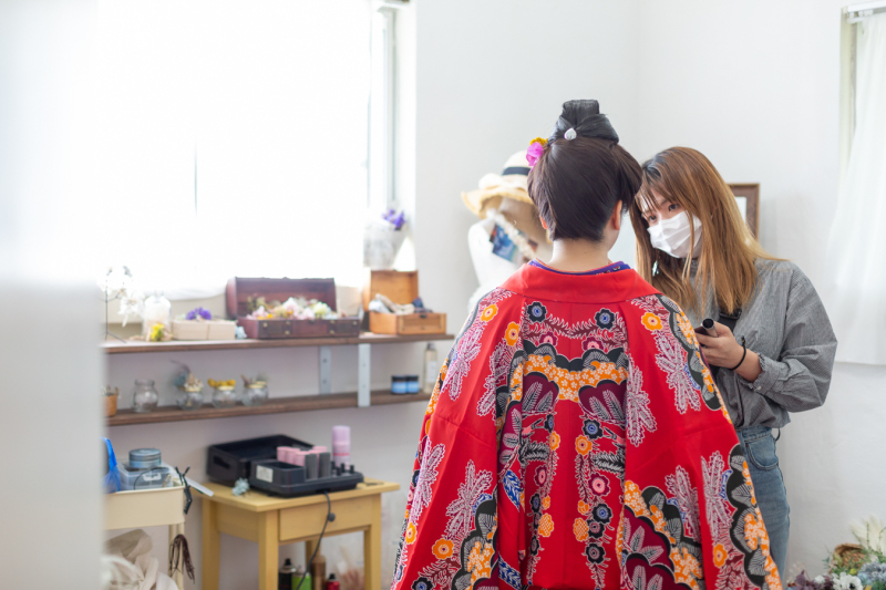 11：00～　琉装へ、スタイルチェンジスタート♪