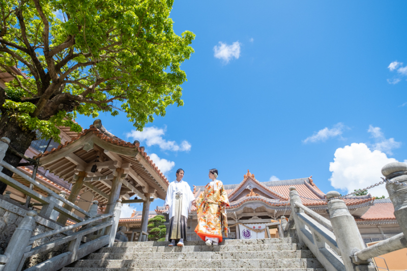 普天間宮での撮影スタートです♪