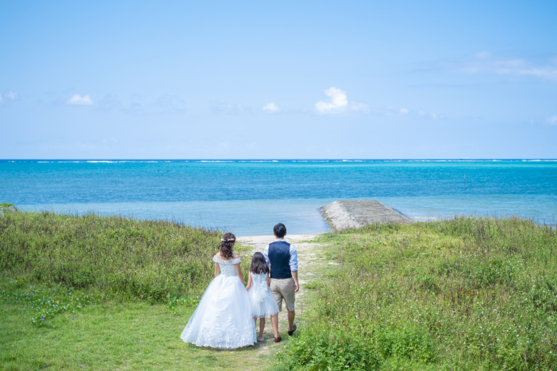 緑も撮影できる仲泊海岸
