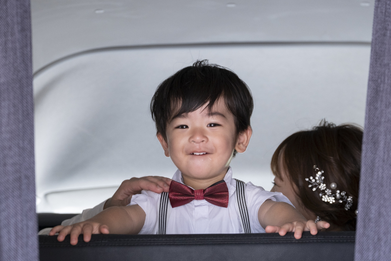 次の撮影地へ出発！ロケ車からこんにちは♪