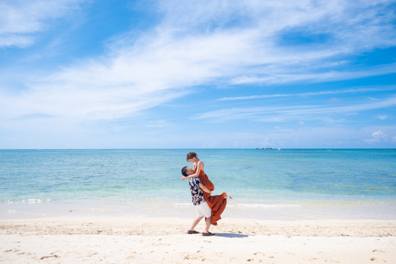 フォトウェディングらしい１枚！