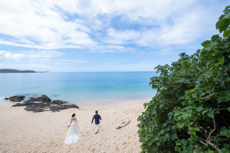 恩納村北西部のビーチに到着♪
