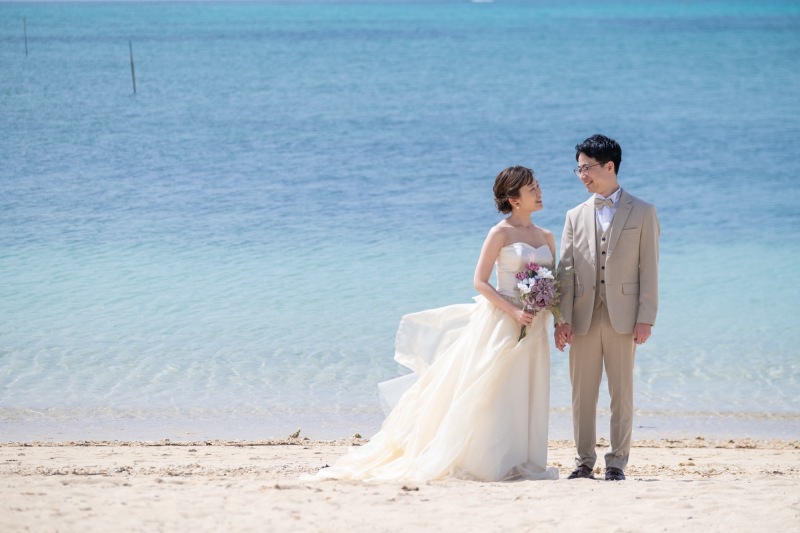 沖縄フォトウェディング撮影スタート♪