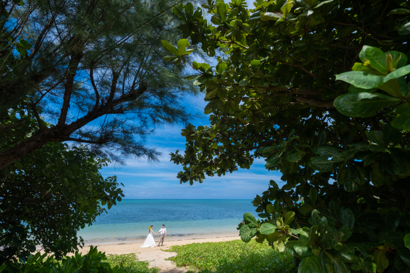 少し距離をおいて。