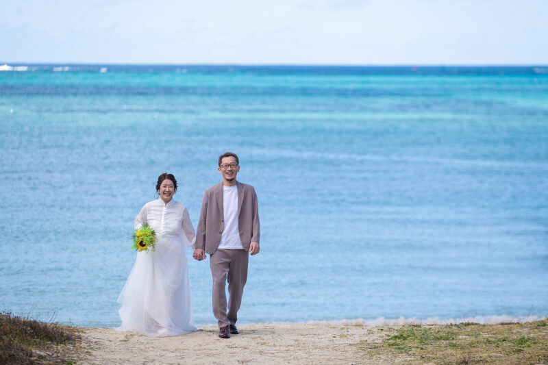 海の色がとっても綺麗