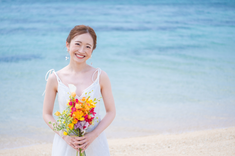 新婦様のソロショット。