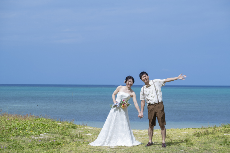 明るく元気な雰囲気でビーチの撮影スタート♪