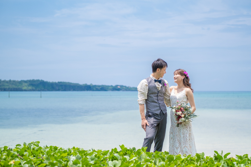 海に到着！早速、爽やかなショットが撮れました♪