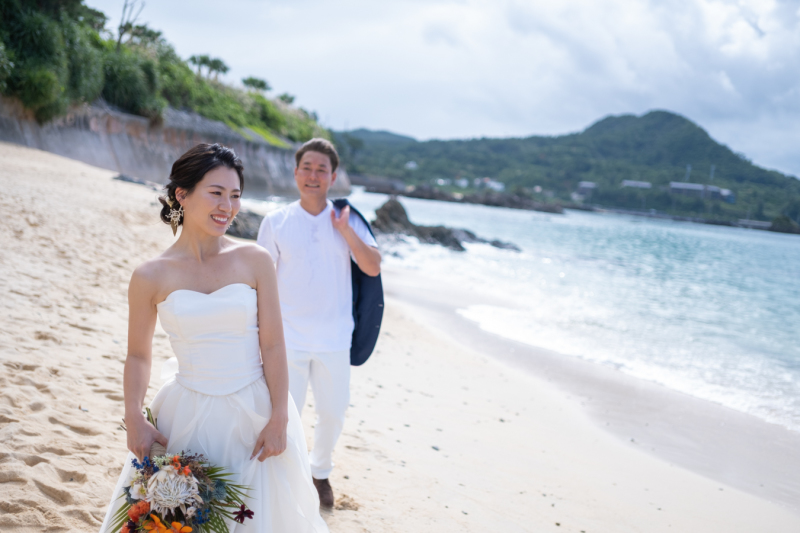 ビーチでの撮影終盤♪