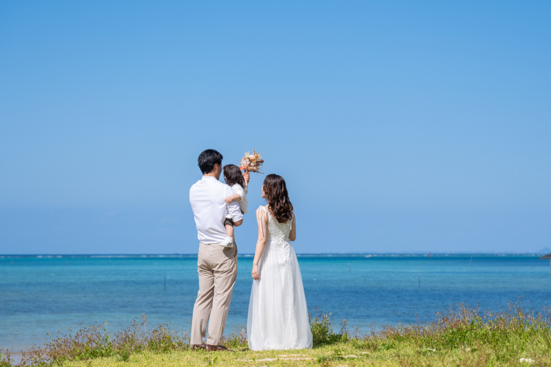 ご家族3人でウエディングフォト