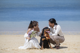 【愛犬と一緒に】家族と過ごす大切なフォトウェディング