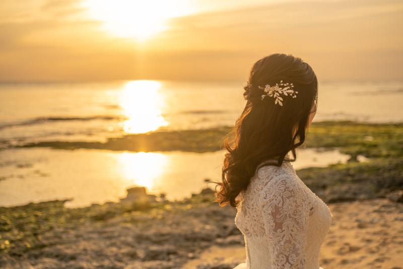 カジュアルなウェディングヘア