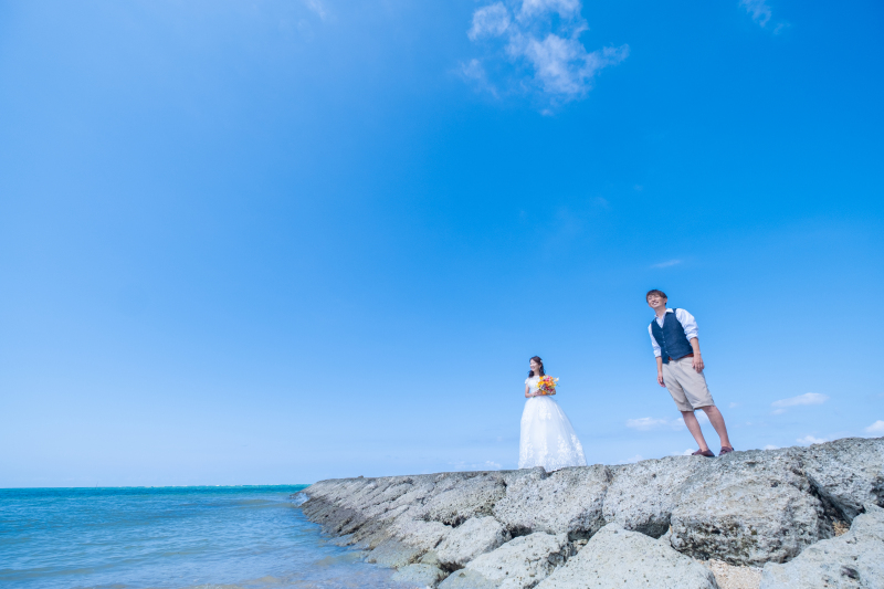 石垣から見渡す景色