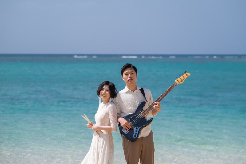 撮影地が2箇所選べる♪沖縄フォトウェディングMプラン♪