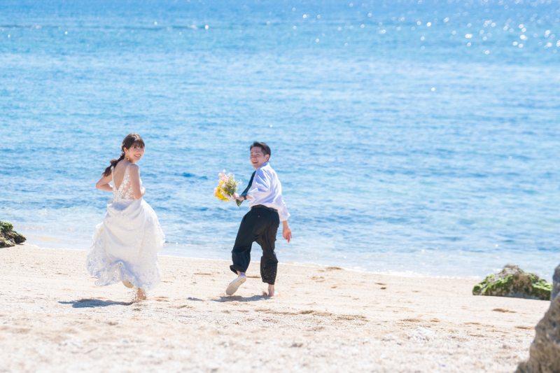 思わず駆け出したくなるビーチ