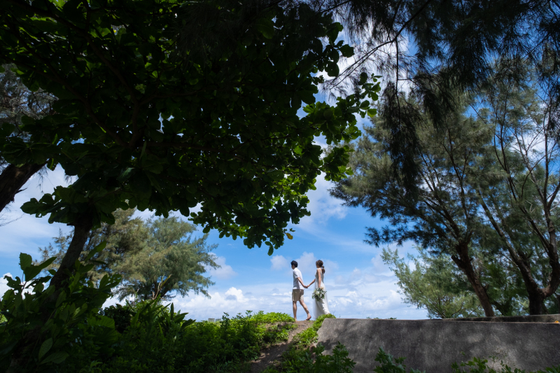 ロケ車で5分のビーチへ♪