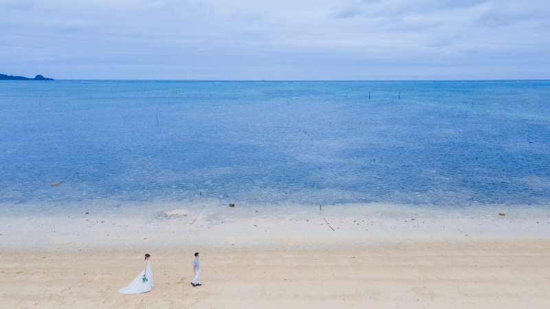 フォトウェディングSプラン+サンセット&ドローン写真