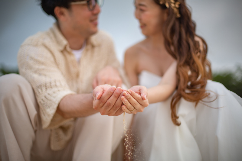 見つめ合いながら