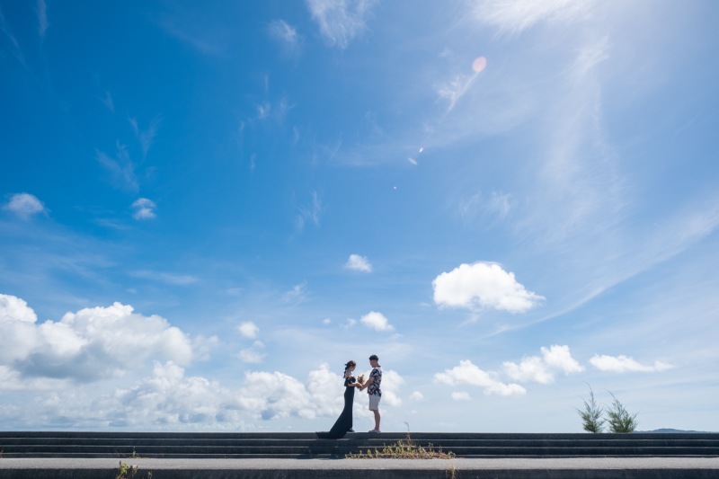 空も美しい沖縄。