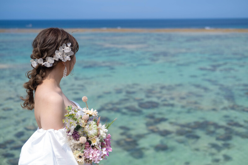 カジュアルな編みおろしスタイル