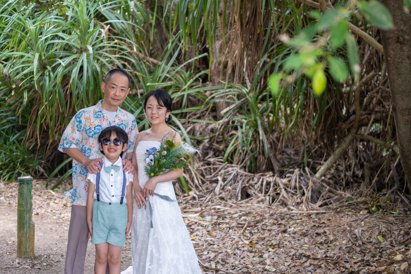 お子様も一緒フォトウエディングスタート♪