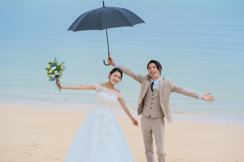 こんなショットも、沖縄フォトウェディングの思い出