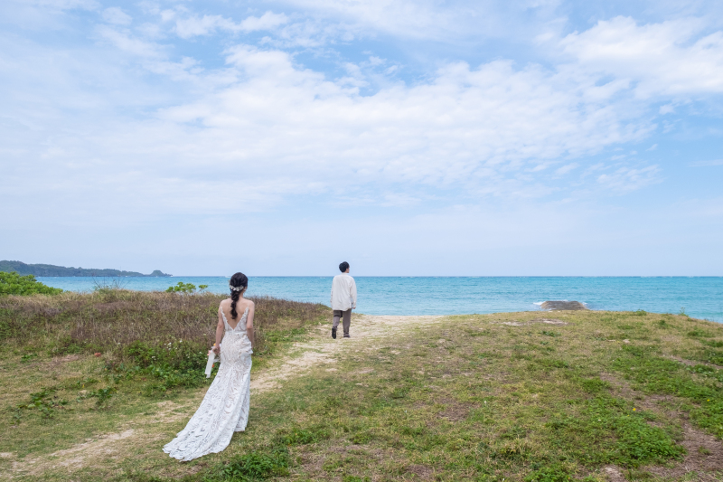 ビーチへ向かって