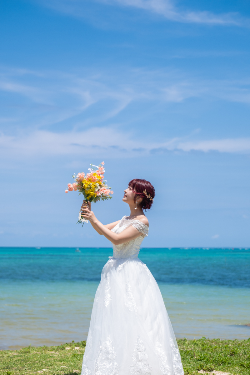 どこから見ても可愛らしい新婦様♪