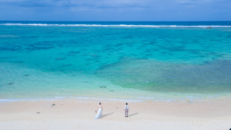 プラン内に付随しているドローン撮影♪