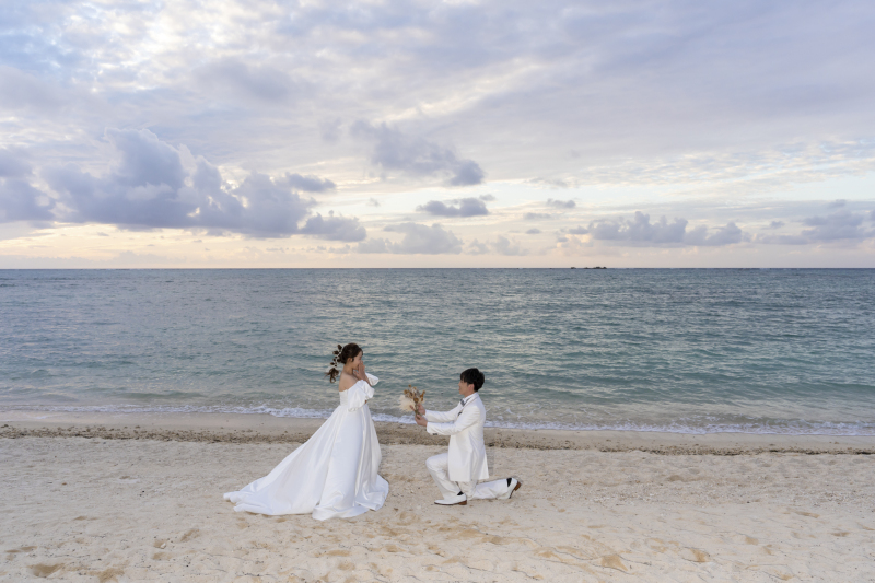 王子様の様にブーケを…