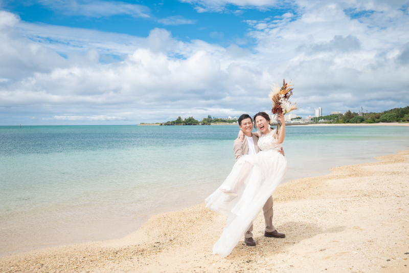 お姫様抱っこで撮影終了！