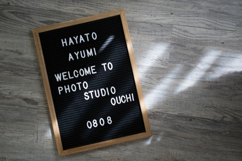 お客様をお迎えするいつものウェルカムボード♪