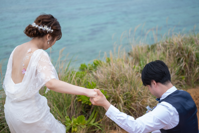 新郎様の優しいエスコート