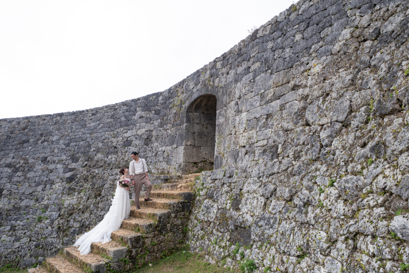 続いて座喜味城跡へ♪