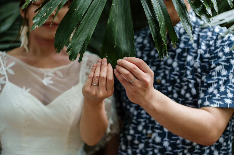 お二人で揃ってリングフォト