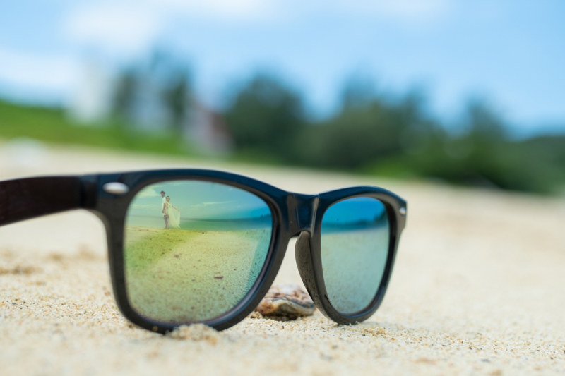 サングラス越しのおふたり♪