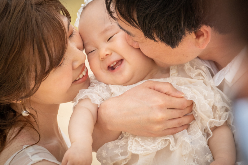 お子様も一緒に家族でフォトウェディング